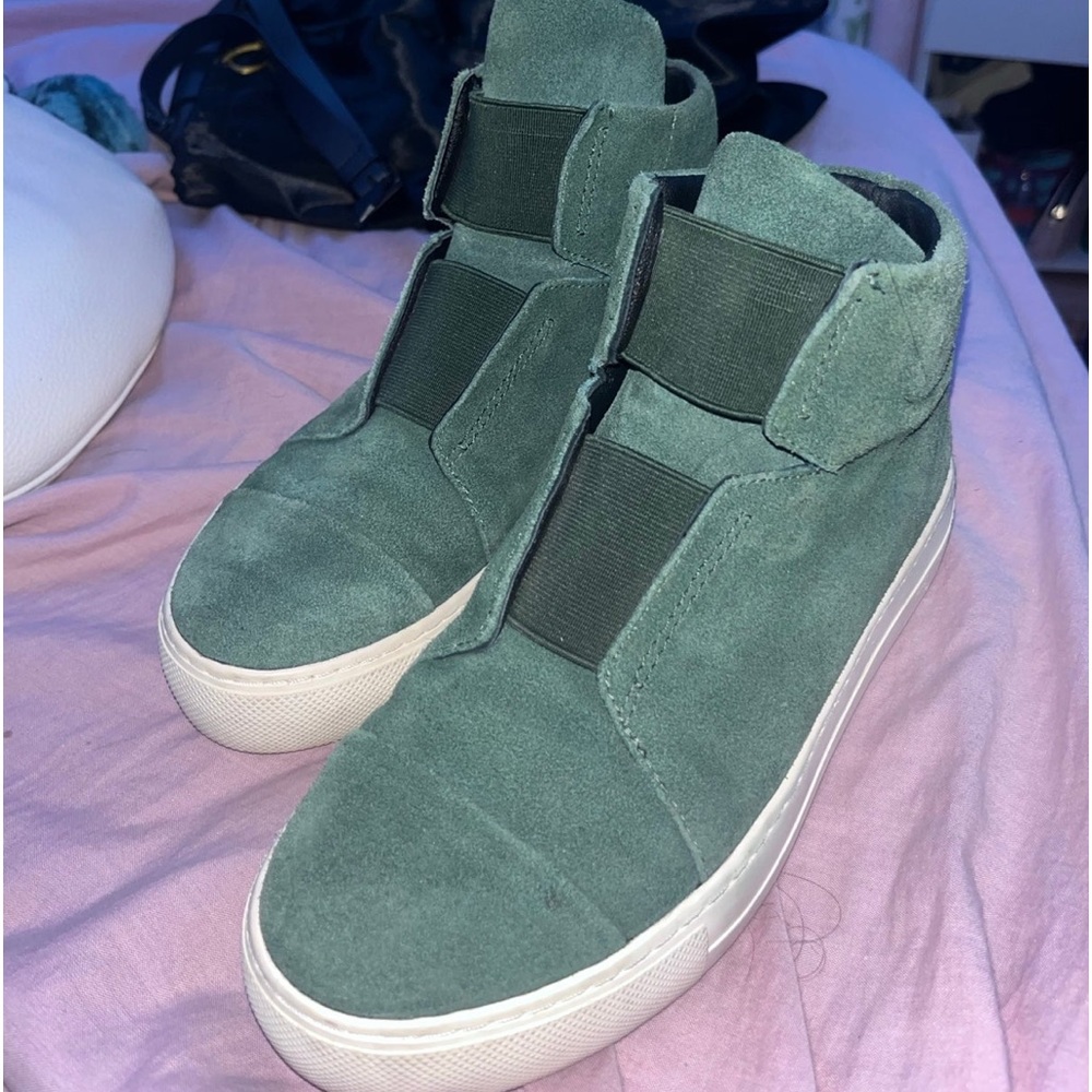 Ateljé 71 New York Green Suede Sneakers
